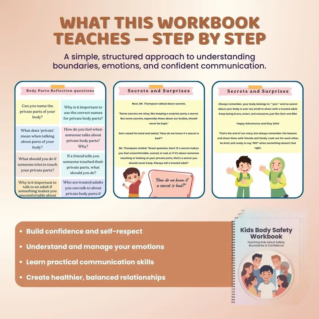 Kids Body Safety Workbook PDF – Teach Safe Touch, Boundaries & Personal Safety for Children