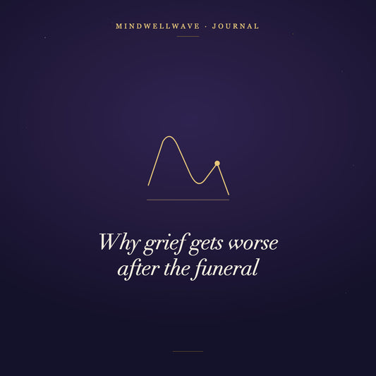 A line that rises, dips, then falls further than before