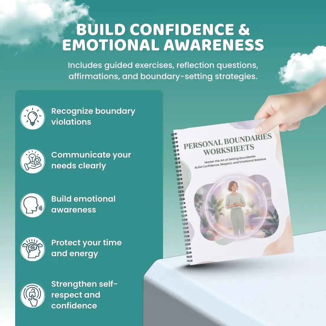 Personal Boundaries Worksheets PDF – Learn Healthy Limits, Assertive Communication & Self-Respect