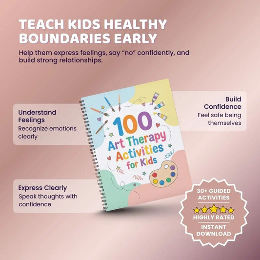 100 Art Therapy Activities for Kids – 106 pages