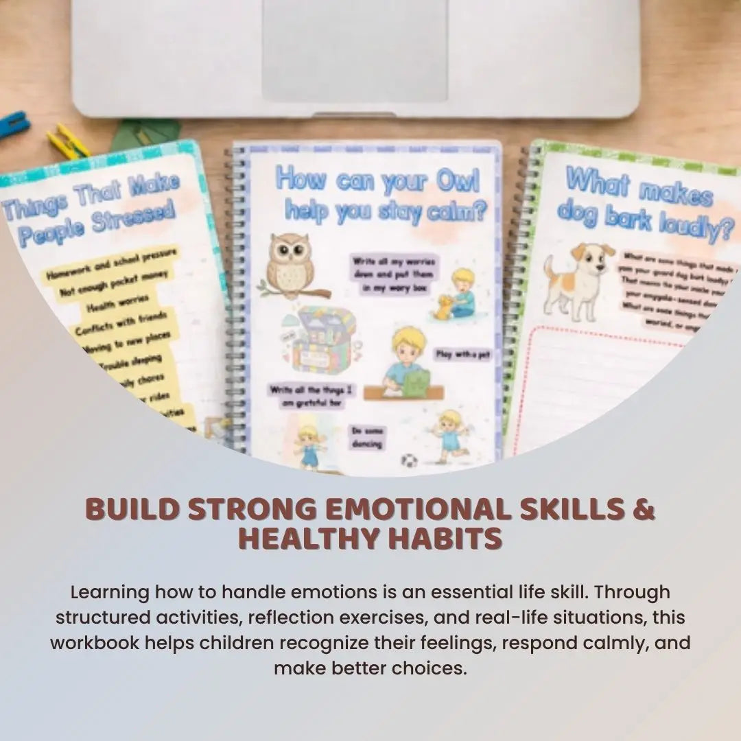 Kids Self-Regulation Workbook PDF – Coping Skills, Stress & Emotional Regulation Activities