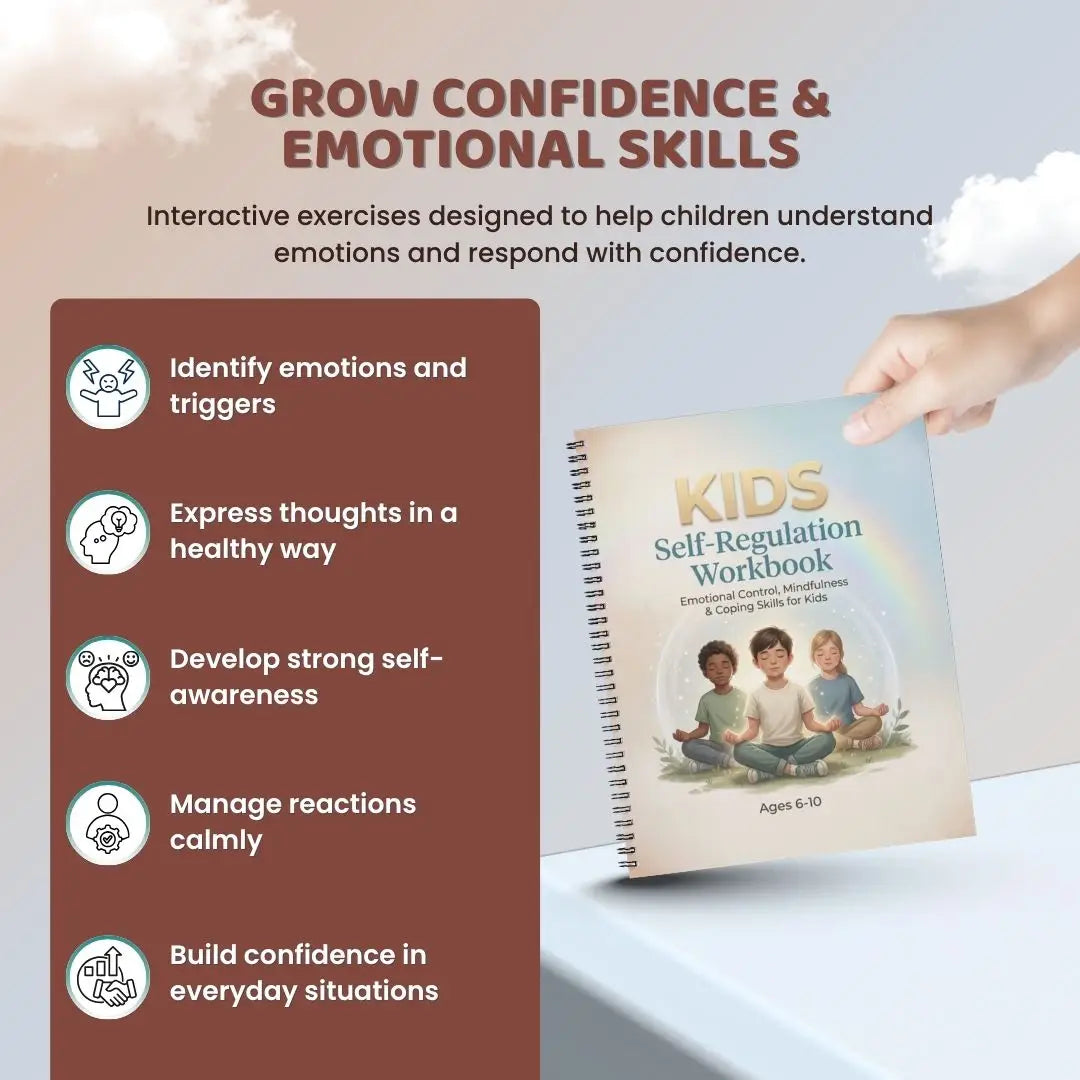 Kids Self-Regulation Workbook PDF – Coping Skills, Stress & Emotional Regulation Activities