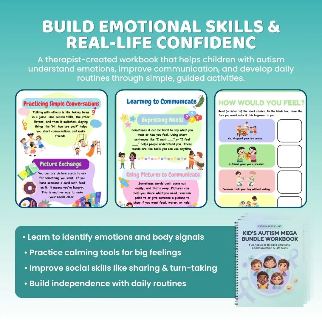Kid’s Autism Workbook PDF – Emotional Regulation, Social Skills & Coping Activities