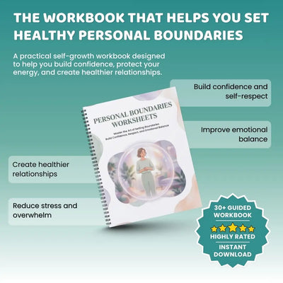 Personal Boundaries Worksheets PDF – Learn Healthy Limits, Assertive Communication & Self-Respect