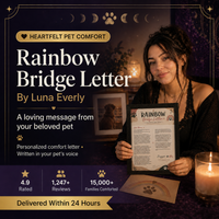Rainbow Bridge Letter — A Message From Your Pet