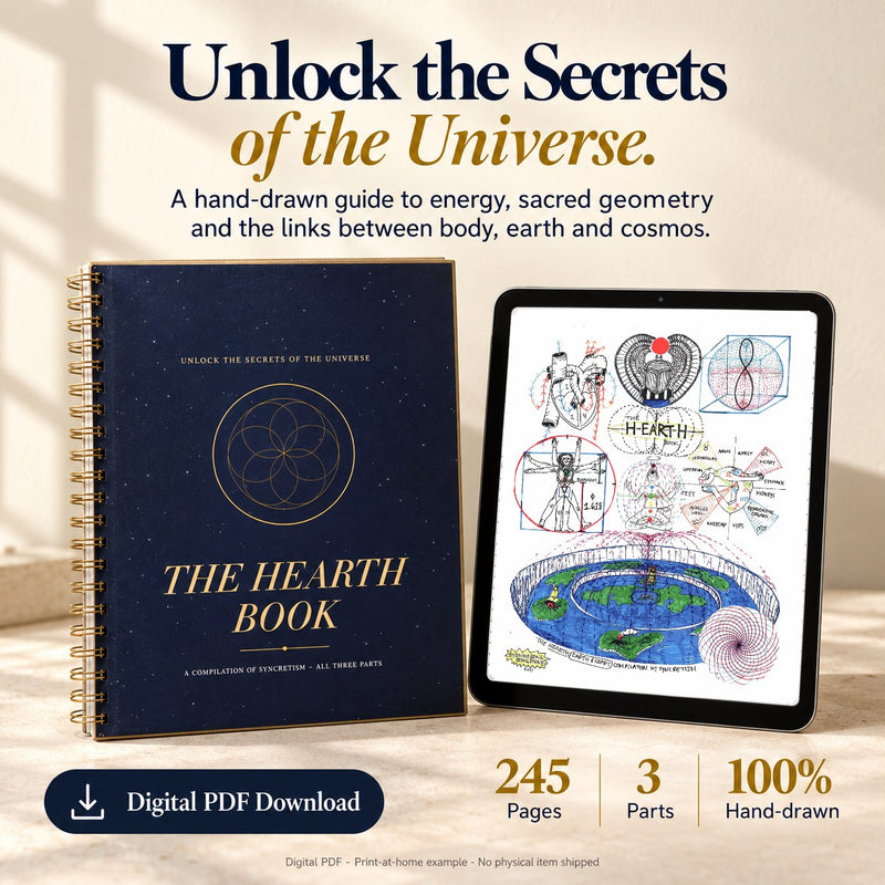 The Hearth Book - 245 hand-drawn pages, all 3 parts, digital PDF