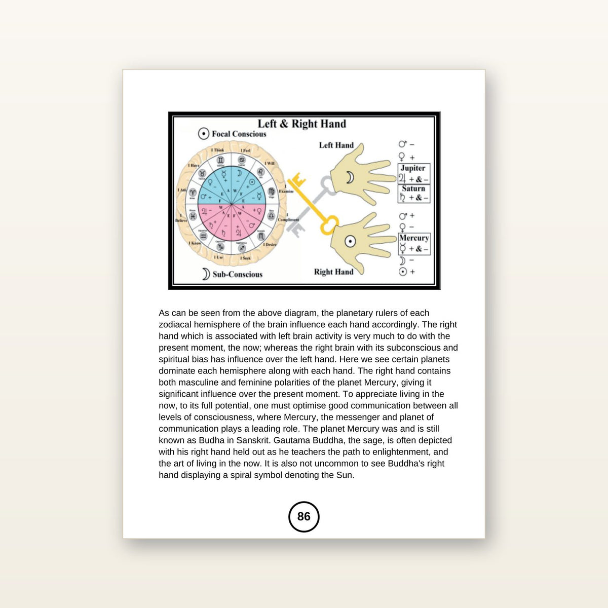 Inside: palmistry and divination